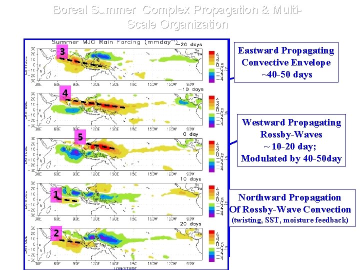 Boreal Summer Complex Propagation & Multi. Scale Organization Eastward Propagating Convective Envelope ~40 -50 Boreal Summer Complex Propagation & Multi. Scale Organization Eastward Propagating Convective Envelope ~40 -50