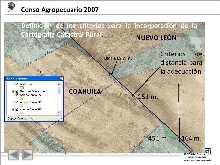 Censo Agropecuario 2007 Definición de los criterios para la incorporación de la Cartografía Catastral