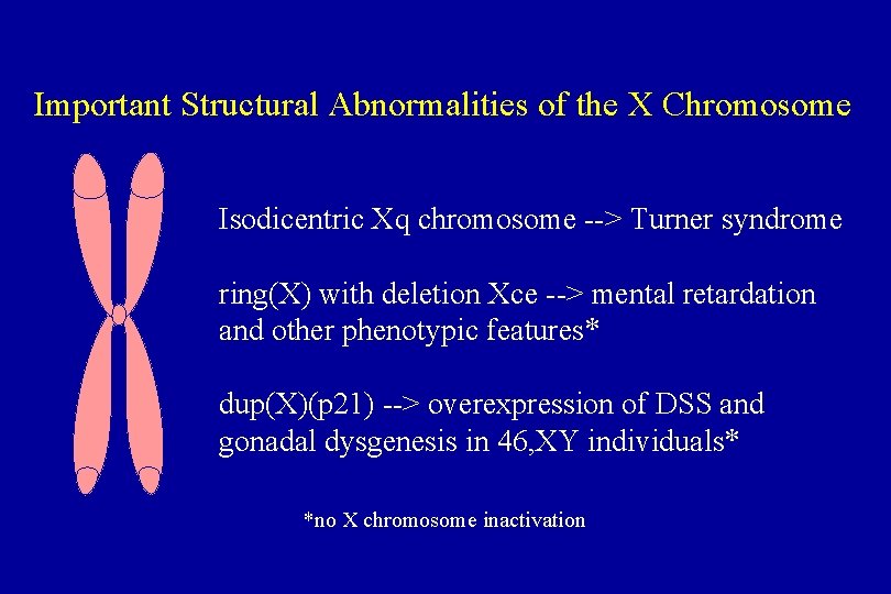 Important Structural Abnormalities of the X Chromosome Isodicentric Xq chromosome --> Turner syndrome ring(X)