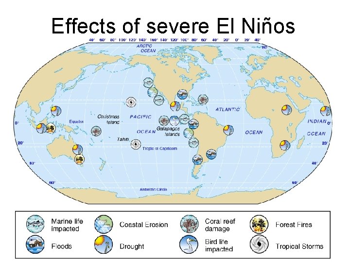 Effects of severe El Niños 