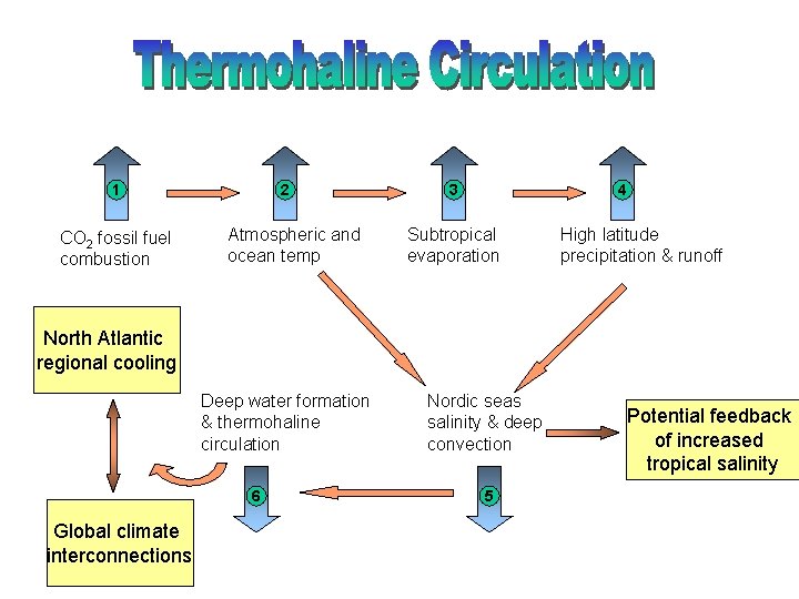 1 CO 2 fossil fuel combustion 2 Atmospheric and ocean temp 3 4 Subtropical