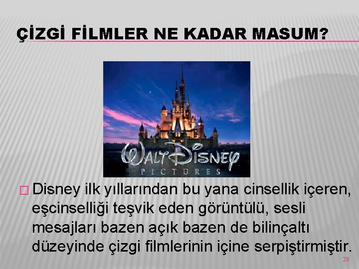 ÇİZGİ FİLMLER NE KADAR MASUM? � Disney ilk yıllarından bu yana cinsellik içeren, eşcinselliği