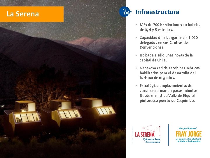 Clic para editar título La Serena Infraestructura • Más de 700 habitaciones en hoteles