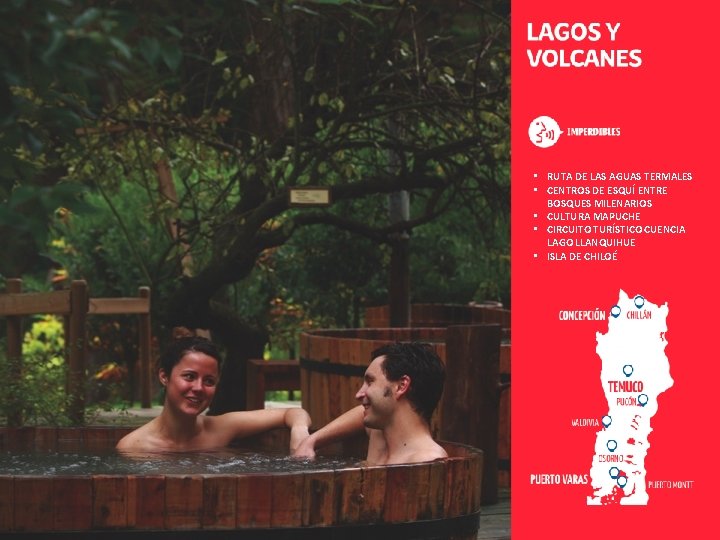 Clic para editar título • RUTA DE LAS AGUAS TERMALES • CENTROS DE ESQUÍ