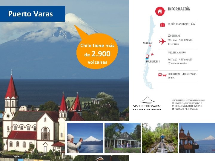 Clic para editar título Puerto Varas Chile tiene más de 2. 900 volcanes 