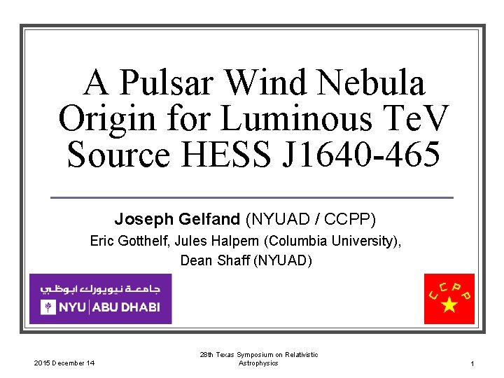 A Pulsar Wind Nebula Origin for Luminous Te. V Source HESS J 1640 -465