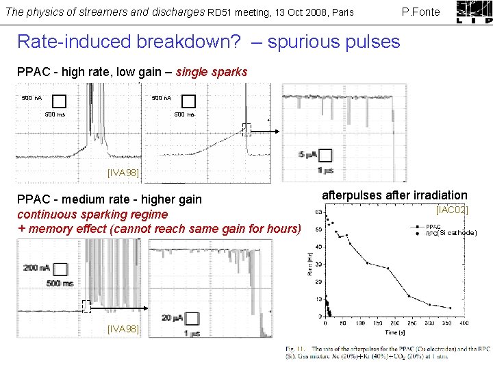 The physics of streamers and discharges RD 51 meeting, 13 Oct 2008, Paris P.