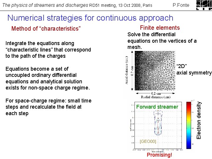 The physics of streamers and discharges RD 51 meeting, 13 Oct 2008, Paris P.