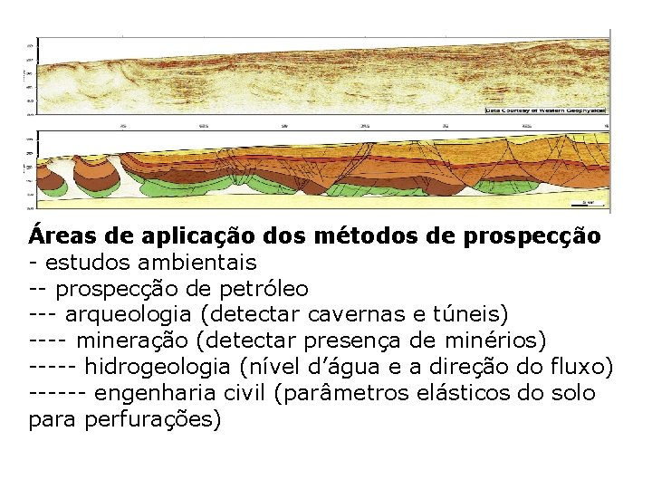 Áreas de aplicação dos métodos de prospecção - estudos ambientais -- prospecção de petróleo