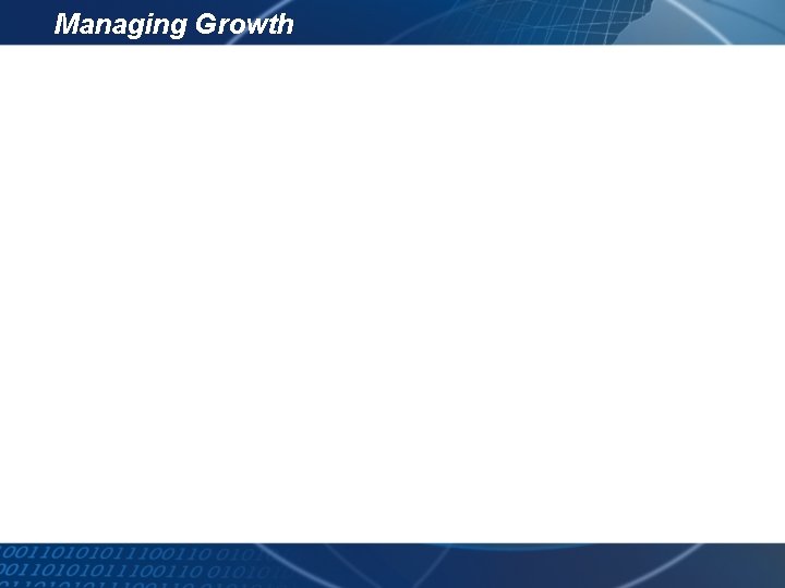 Managing Growth 