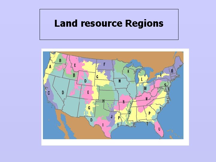 Land resource Regions 