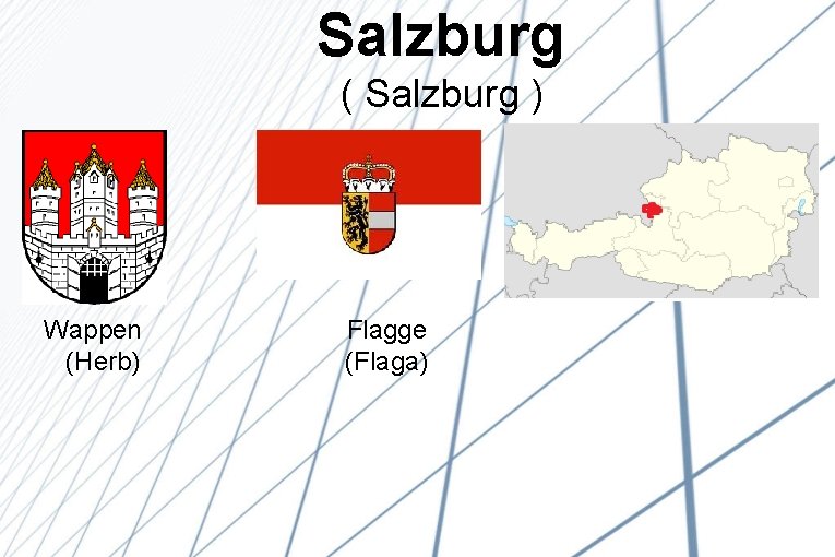  Salzburg ( Salzburg ) Wappen (Herb) Flagge (Flaga) 