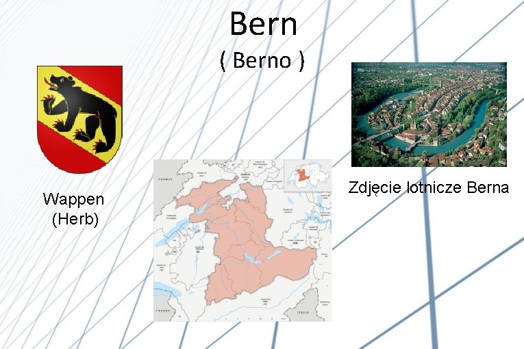 Bern ( Berno ) Wappen (Herb) Zdjęcie lotnicze Berna 