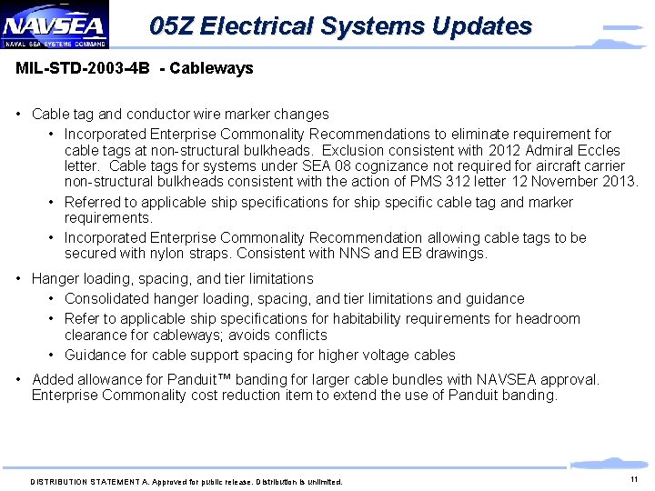 05 Z Electrical Systems Updates MIL-STD-2003 -4 B - Cableways • Cable tag and 05 Z Electrical Systems Updates MIL-STD-2003 -4 B - Cableways • Cable tag and