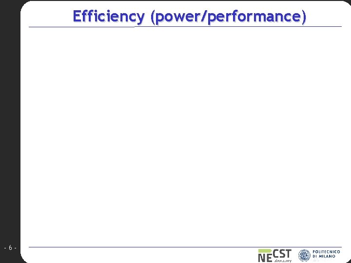 Efficiency (power/performance) -6 - 