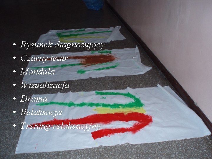  • • Rysunek diagnozujący Czarny teatr Mandala Wizualizacja Drama Relaksacja Trening relaksacyjny 