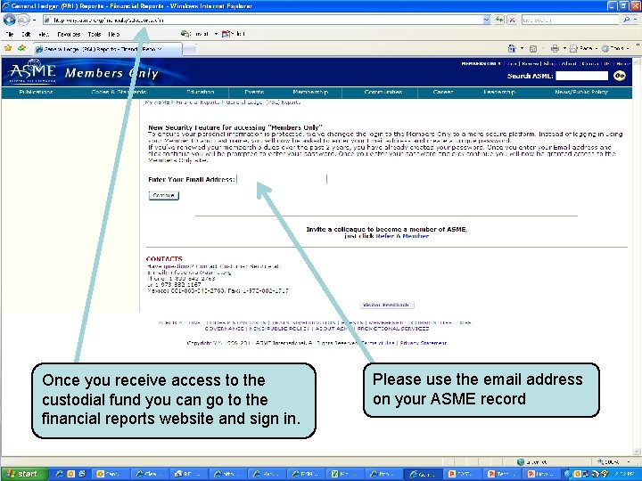 Once you receive access to the custodial fund you can go to the financial
