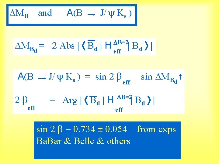  MB and A(B J/ Ks ) MBd = 2 Abs | Bd |