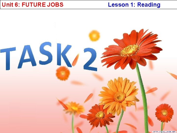 Unit 6: FUTURE JOBS Lesson 1: Reading 