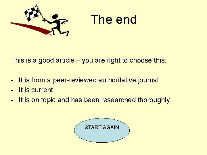 The end This is a good article – you are right to choose this: