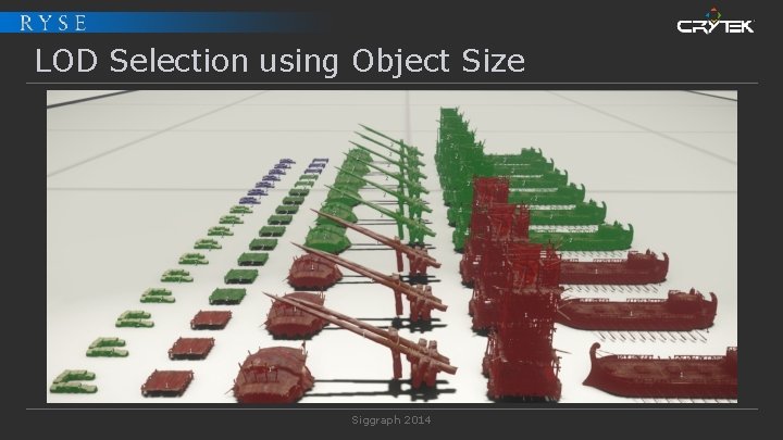 LOD Selection using Object Size Siggraph 2014 