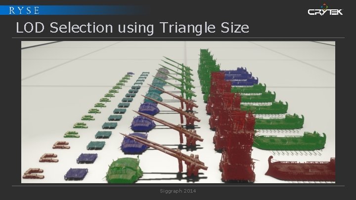 LOD Selection using Triangle Size Siggraph 2014 