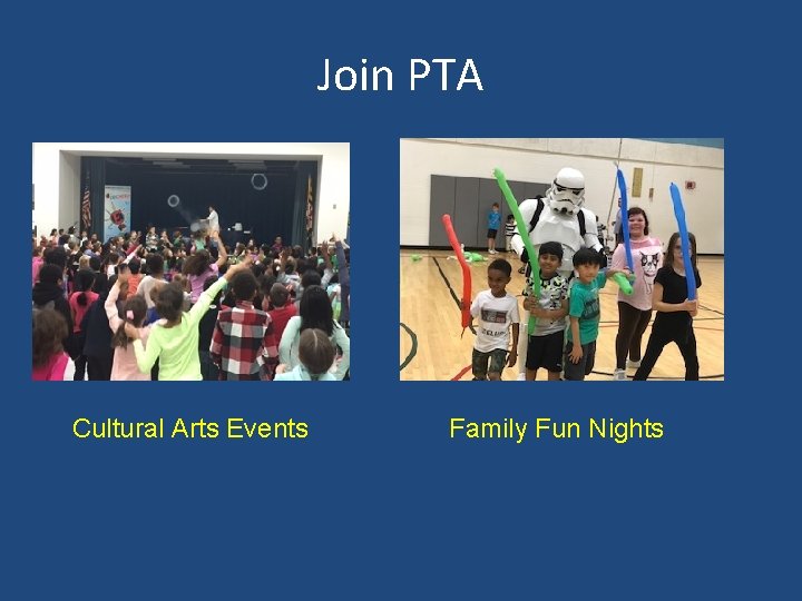 Join PTA Cultural Arts Events Family Fun Nights 