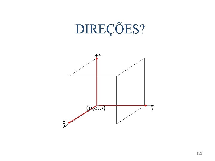 DIREÇÕES? (o, o, o) 122 