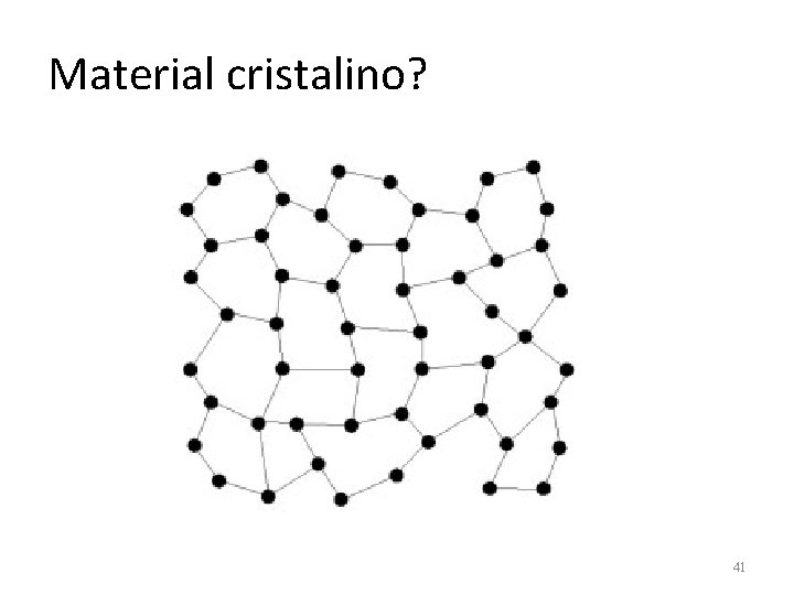 Material cristalino? 41 