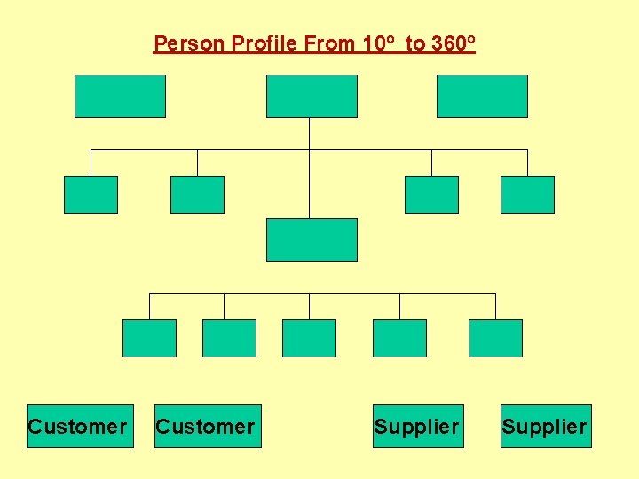 Person Profile From 10º to 360º Customer Supplier 