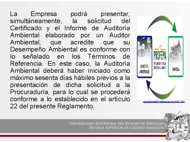 La Empresa podrá presentar, simultáneamente, la solicitud del Certificado y el Informe de Auditoría