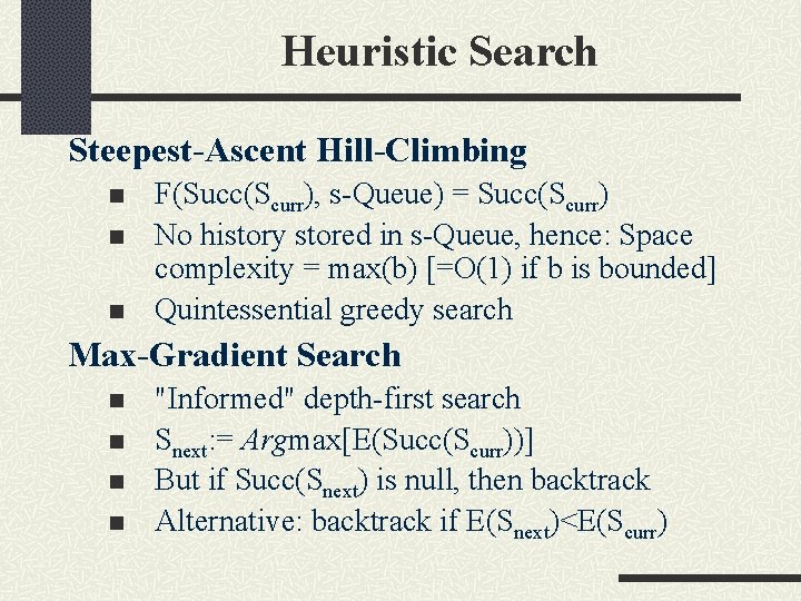 Artificial Intelligence 15 381 Heuristic Search Methods Jaime