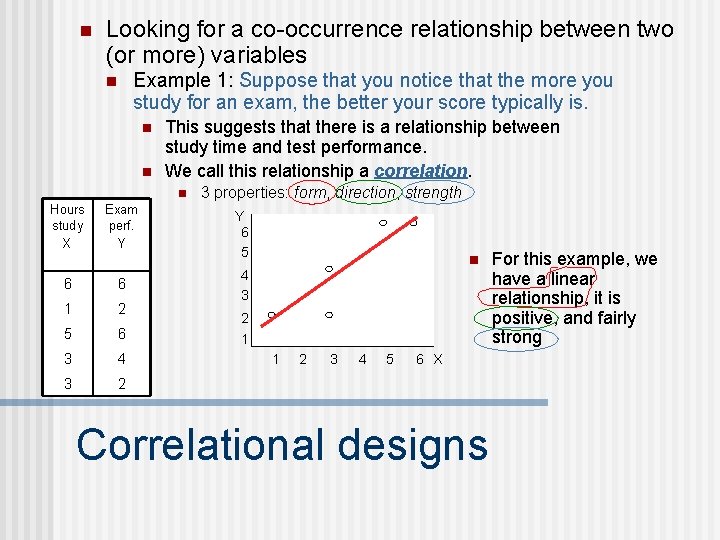 n Looking for a co-occurrence relationship between two (or more) variables n Example 1: