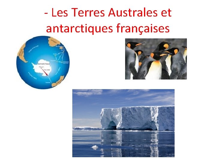 - Les Terres Australes et antarctiques françaises 