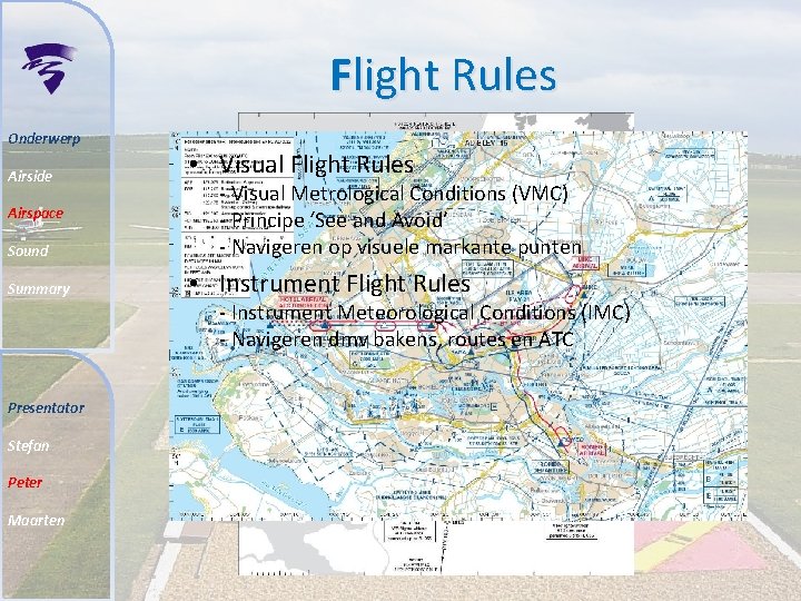Flight Rules Onderwerp Airside Airspace Sound Summary • Visual Flight Rules - Visual Metrological