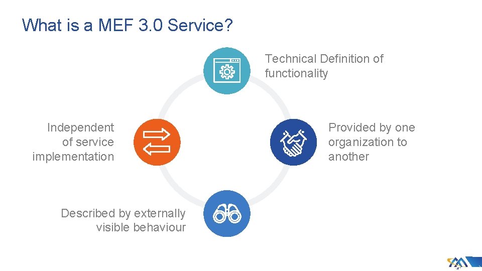 What is a MEF 3. 0 Service? Technical Definition of functionality Independent of service