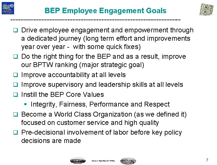 BEP Employee Engagement Goals BEP BEP BEP BEP BEP BEP BEP BEP BEP BEP