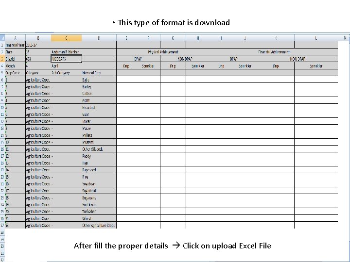  • This type of format is download After fill the proper details Click