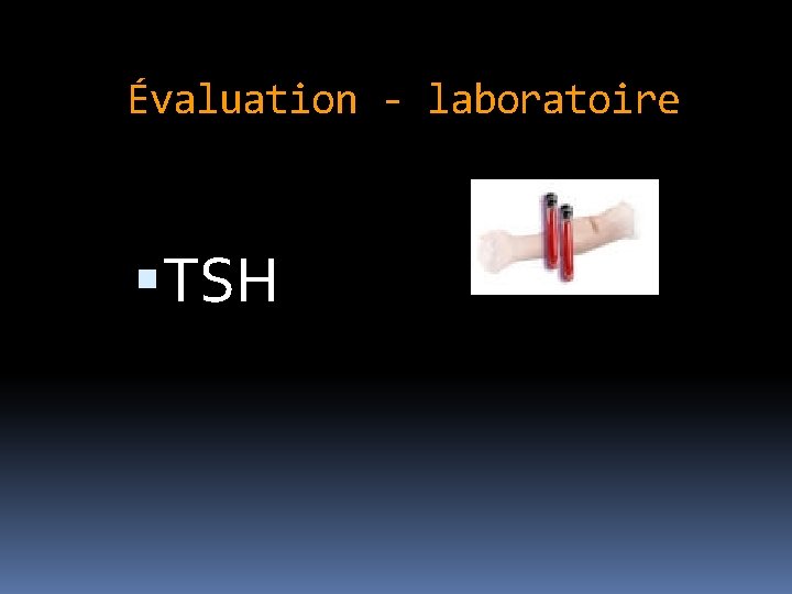 Évaluation - laboratoire TSH 