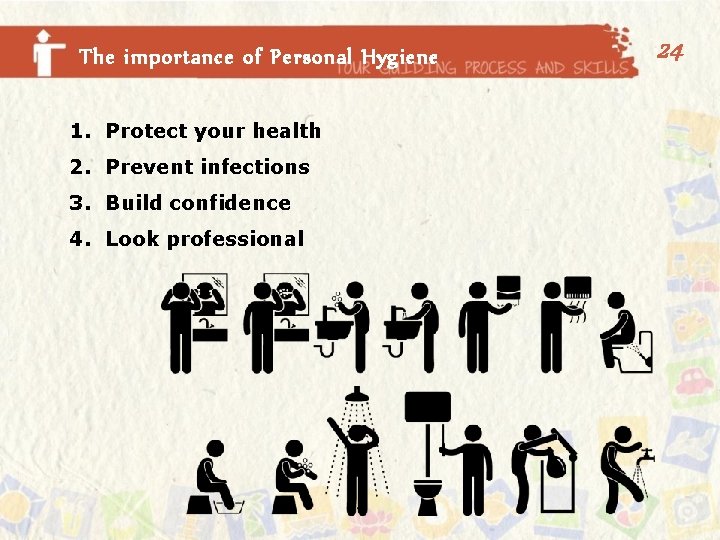 The importance of Personal Hygiene 1. Protect your health 2. Prevent infections 3. Build