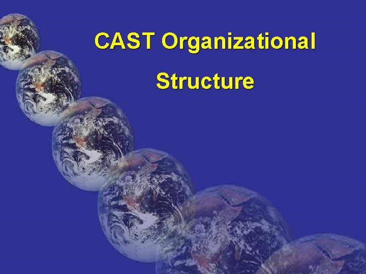 CAST Organizational Structure 