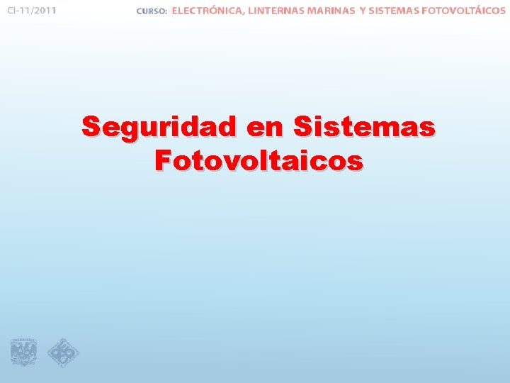 Seguridad en Sistemas Fotovoltaicos 