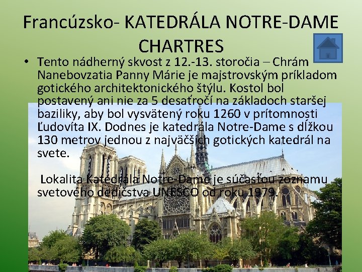 Francúzsko- KATEDRÁLA NOTRE-DAME CHARTRES • Tento nádherný skvost z 12. -13. storočia – Chrám