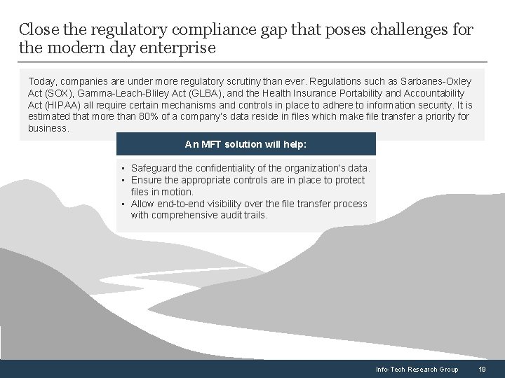 Close the regulatory compliance gap that poses challenges for the modern day enterprise Today,