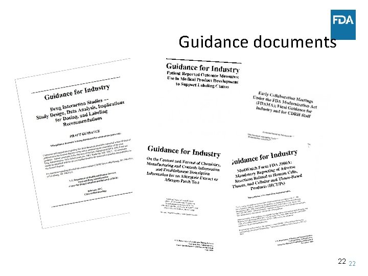 Guidance documents 22 22 