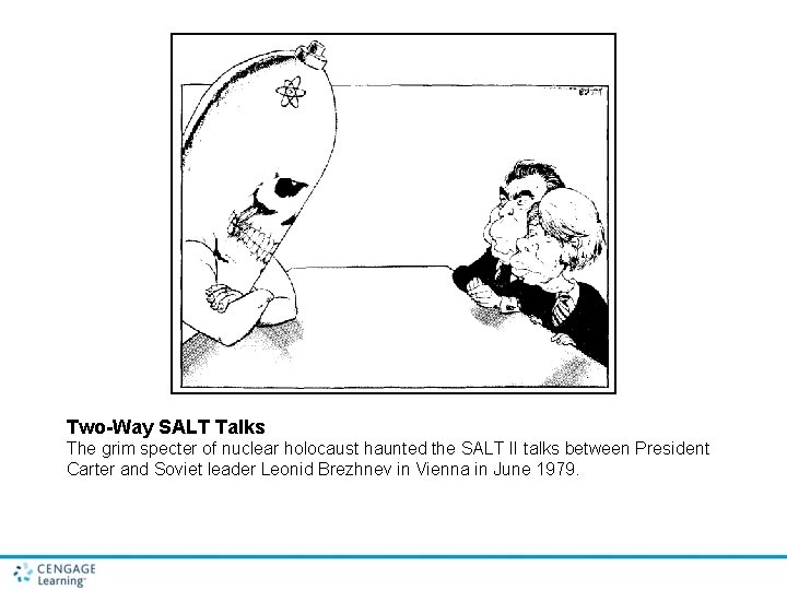 Two-Way SALT Talks The grim specter of nuclear holocaust haunted the SALT II talks Two-Way SALT Talks The grim specter of nuclear holocaust haunted the SALT II talks