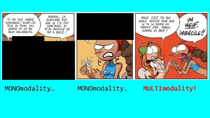 MONOmodality… MULTImodality! 