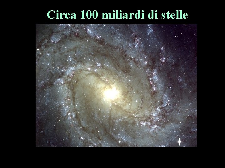 Circa 100 miliardi di stelle Circa 100 miliardi di stelle