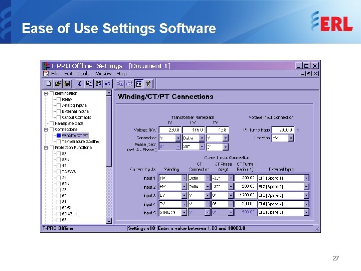 Ease of Use Settings Software 27 