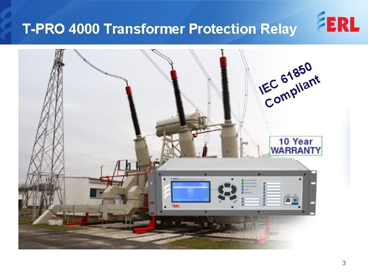 T-PRO 4000 Transformer Protection Relay 50 8 1 nt 6 IEC plia m o